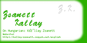 zsanett kallay business card